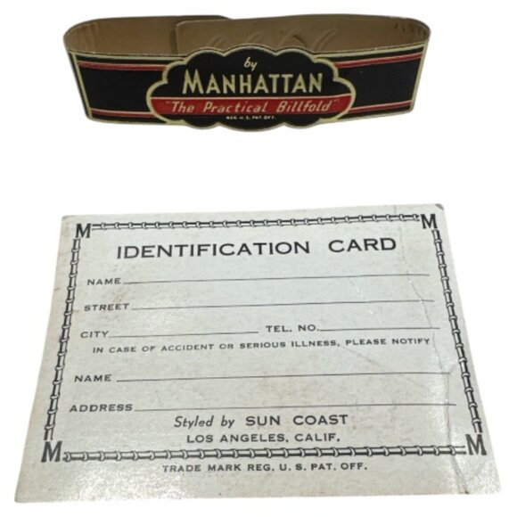 Mid Century Manhattan Genuine Alligator Billfold Wallet Dark & Light Brown NWT - Picture 13 of 13